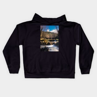 Forest River Waterfall Kids Hoodie